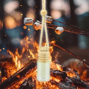 Marshmallow Fireside Scent. Hanging Car Aromatherapy Diffuser. Air Freshener. Car Charm. Car Decor. Car Accessories.
