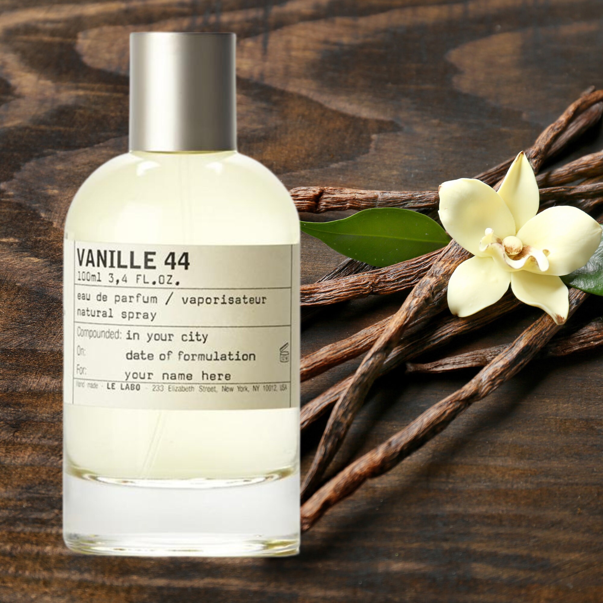 Vanille 44 Le Labo Dupe Perfume. Roll on Oil Rollerball. Body 