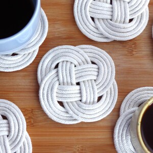 Woven Nautical Rope Coasters