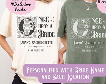 Personalized Book Lover Bachelorette Shirt, Disney Bachelorette, Bookish Bridal Party Tee