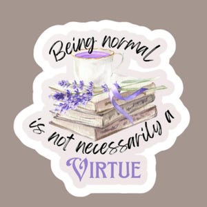 Practical Magic Vinyl Sticker – Witchcore Book & Tea Design