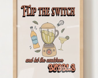 Practical Magic Margarita Print – Halloween Witch Decor (Digital Download)