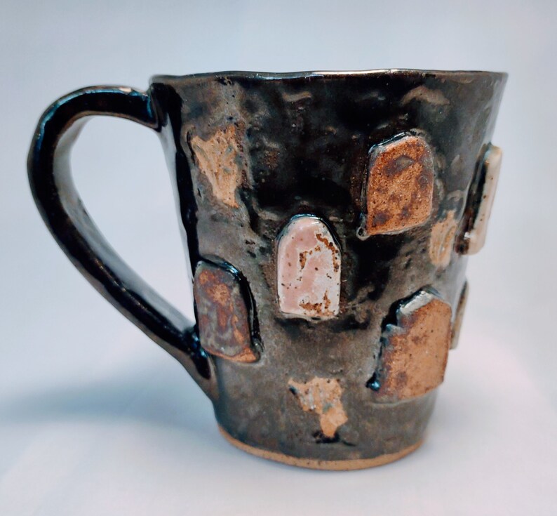 Graveyard Mug Hand Built Ceramic Pottery Etsy