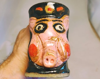 Miniature Pig Mug | Handmade Ceramic Pottery