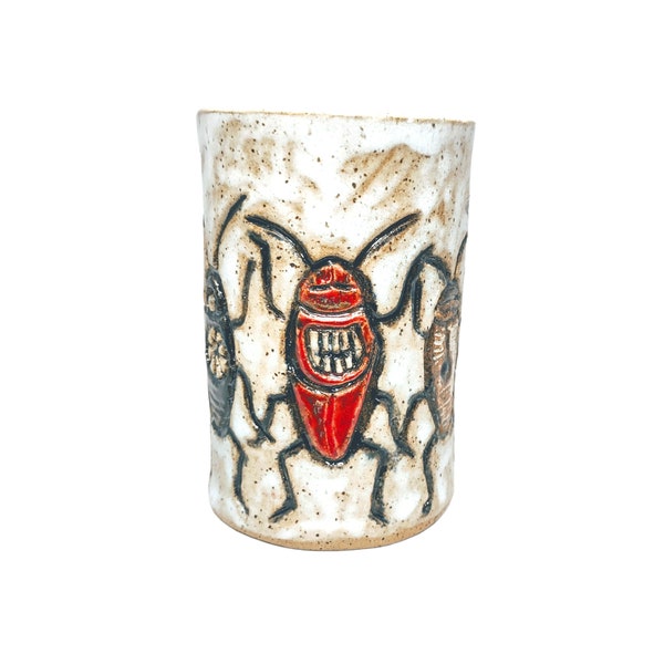 Dancing Cockroach Cup | Handmade Ceramic Pottery