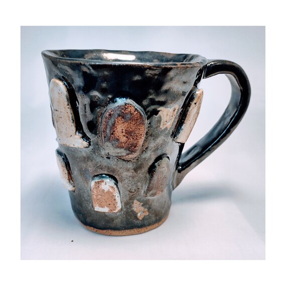 Graveyard Mug Hand Built Ceramic Pottery Etsy