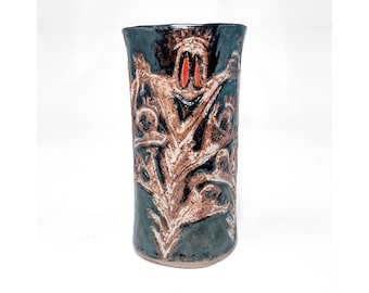 Haunted Cornfield Cup | Handbuilt Ceramic Pottery
