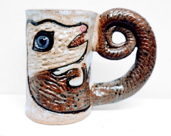 Opossum Mug | Apparent Death | Handmade Ceramic Pottery