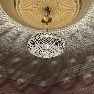 Pendant light, brass pendant light, Moroccan Brass Pendant Light, Moroccan Light Fixtures, Pendant Lighting, Simple Moroccan pendant lamp