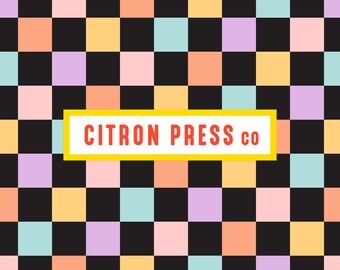Pastel Checker Print PNG en JPG-bestanden, Boho naadloos patroon voor stof afdrukken en trendy home decor, leuke dammen voor commercieel gebruik