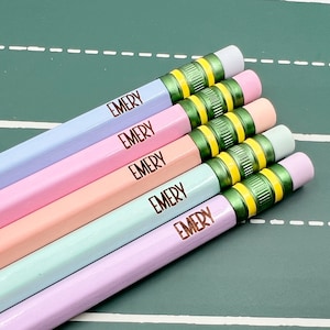 Custom Engraved Pencils, Back to School, Teacher Gift,  Personalized Pencils, School Supplies, Ticonderoga Pencils, Custom Quote, Wedding