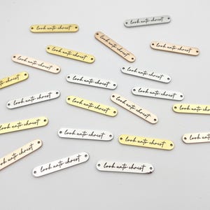 Look Unto Christ Charm for Bracelet Making, LDS Youth Theme 2025, D&C 6 36, DIY Bracelet, Girls Camp Crafts