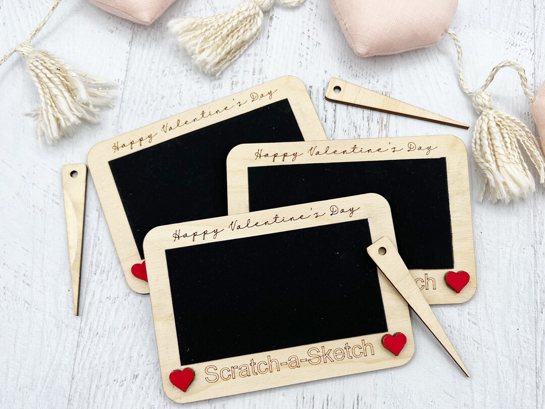 Scratch Art Valentines Classroom Valentines Unique Etsy