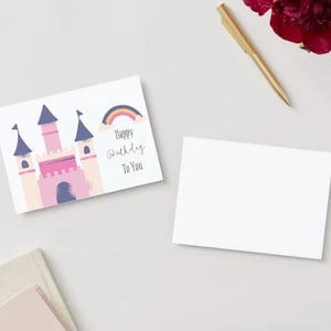 cartão de aniversário de princesa/impressão digital
