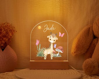Lámpara LED personalizada con forma de animal, luz personalizada para habitación infantil
