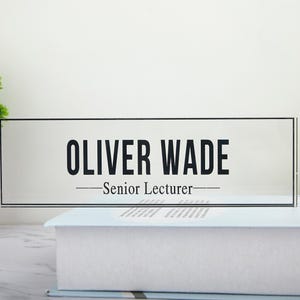 Desk Name Plates,Personalized Acrylic Name Plate for Desk,Custom Name Sign,Custom Office Decor,Desk Decor,Mother&#39;s Day Gift,Gift for Boss