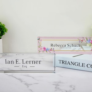 Phd Geschenk, Lehrer Namensschild, Bürodeko, Schreibtisch Namensschild Benutzerdefinierte, Namensschild für Schreibtisch, Schreibtischplakette, Tochter Geschenk