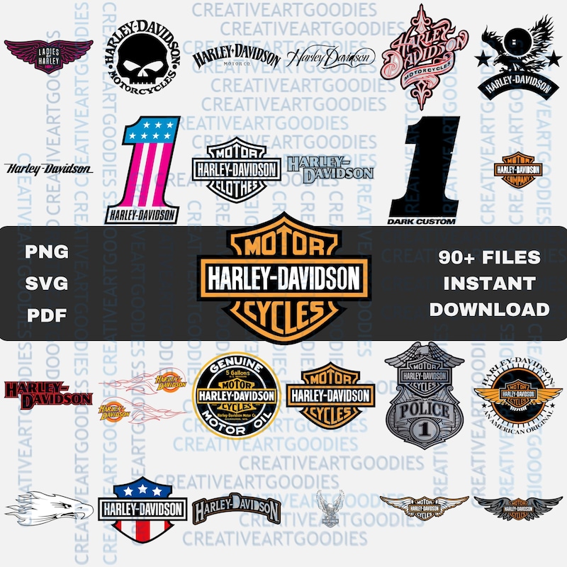 Harley Davidson Svg - Etsy