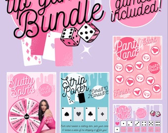 OnlyFans Tip Game Bundle, OF Tip Game, Get Tips, Dice Game, Board Game, Card Game, Customizable Canva Templates, Gain Customers, Tip Game