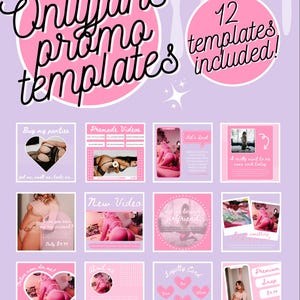 OnlyFans Promo Graphic Bundle, Tipping Graphics, Editable Posts, Daily Graphics, Get Tips, SnapChat, Customizable Canva Templates
