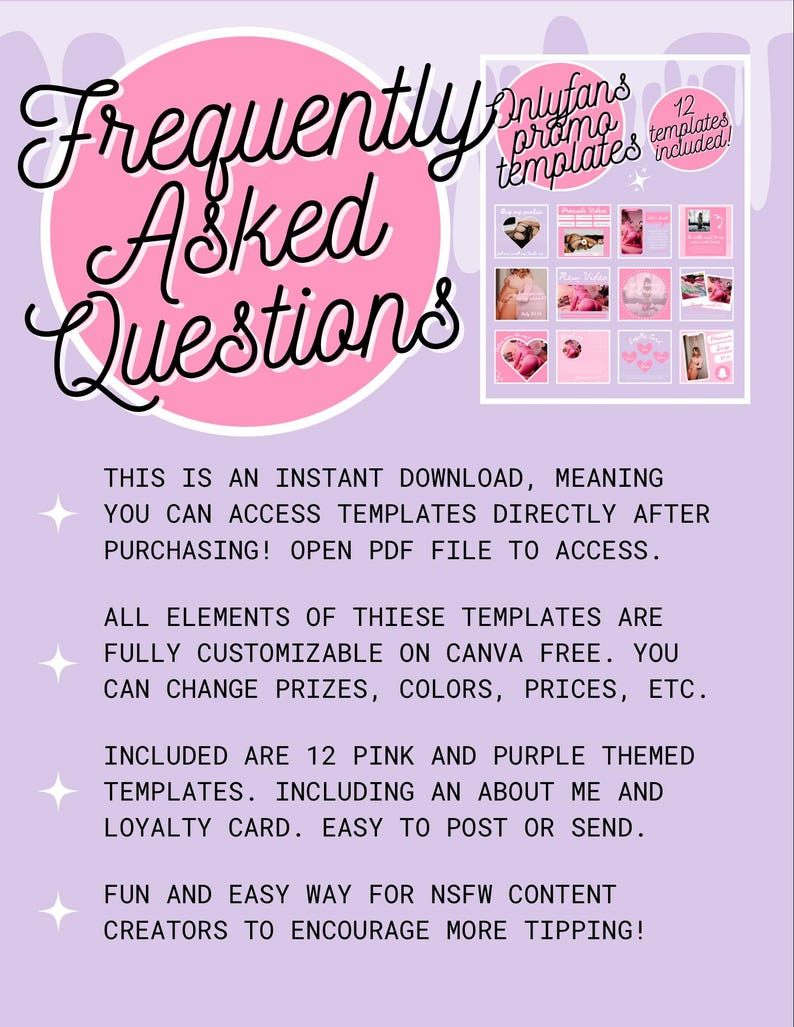 OnlyFans Promo Graphic Bundle, Tipping Graphics, Editable Posts, Daily Graphics, Get Tips, SnapChat, Customizable Canva Templates image 4