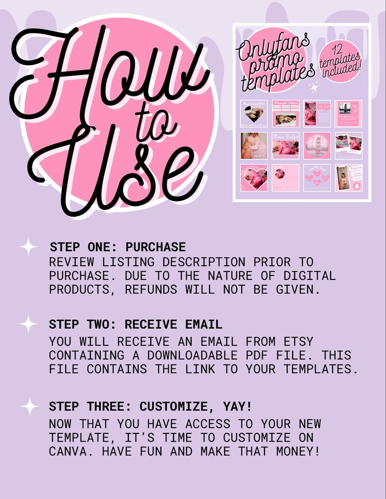 OnlyFans Promo Graphic Bundle, Tipping Graphics, Editable Posts, Daily Graphics, Get Tips, SnapChat, Customizable Canva Templates image 3