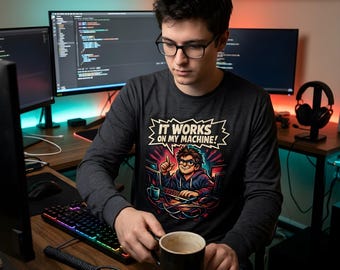 It Works On My Machine Long Sleeve Tee: Geschenk für Programmierer und Programmierer