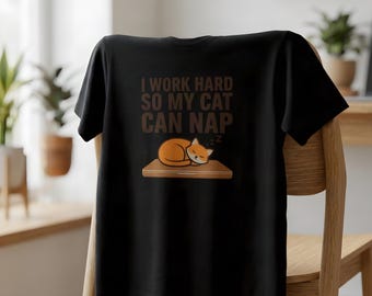 Remote Work Cat Boss Tee: Funny WFH Shirt for Cat Lovers