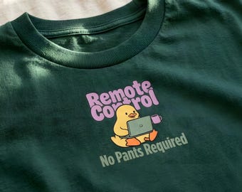 Introvert Work From Home T-Shirt: Remote Control Pajama Day Tee