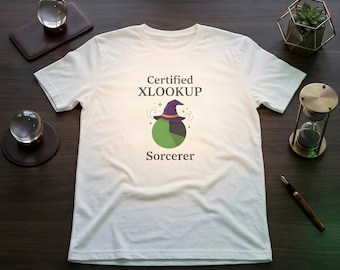 Excel Wizard T-Shirt: Certified XLOOKUP Sorcerer Tee for Accountants and Data Analysts