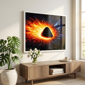 NASA Artemis II Heat Shield Poster: Orion Capsule Thermal Re-entry Art, Space Science Wall Decor, Aerospace Engineer Gift