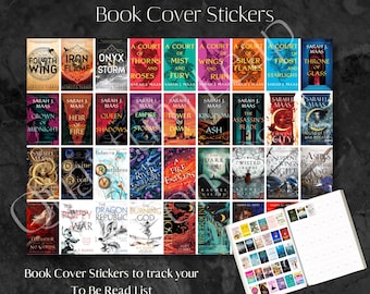 Más de 200 pegatinas para portadas de libros de fantasía de BookTok: Paquete imprimible para agenda (descarga digital)