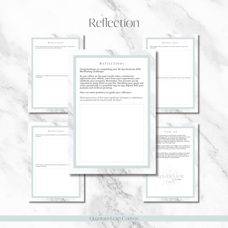Quantum Shift Manifestation Challenge, 30 Day Journal, Law of ...