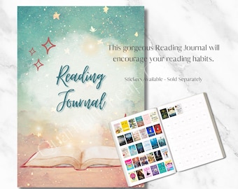Leesdagboek: nog te lezen stickerboek, BookTok Tracker Planner (A4, digitale pdf-download)