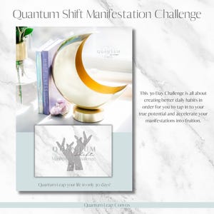 Quantum Shift Manifestation Challenge, 30 Day Journal, Law of attraction, Goal Setting, Printable, PDF Fillable