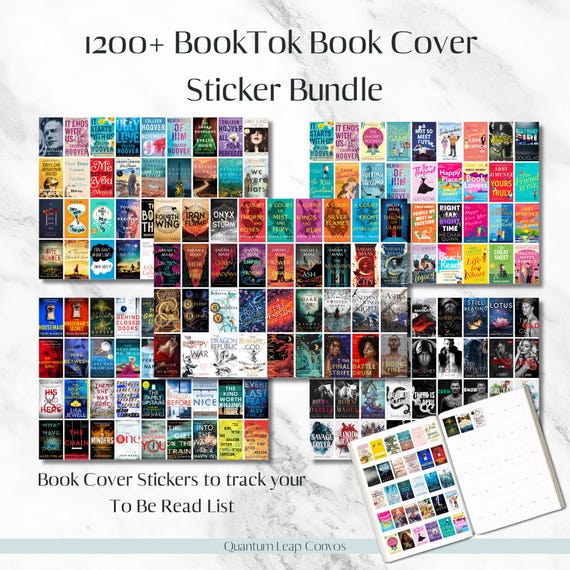 MEGA BookTok Sticker Bundle: 1400+ Printable Book Stickers Digital PDF Download