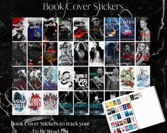 Lot d'autocollants BookTok Dark Romance : plus de 200 illustrations de couverture de livre imprimables (téléchargement PDF)