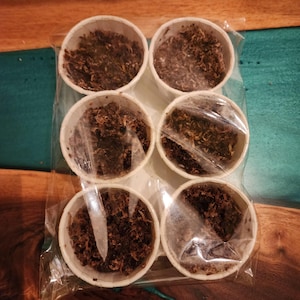 6 pack of natural beeswax and pine, cherry, walnut, maple wood fire starters.