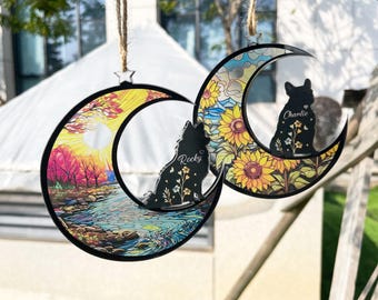 Apanhador de Sol Personalizado em Memória do Seu Cão, Presente Personalizado para Quem Perdeu um Animal de Estimação