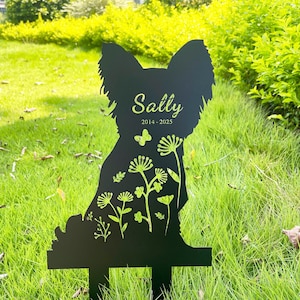 Custom Dog Memorial Stake, Dog Grave Marker, Every Dog Breed Metal Stake, Personalized Dog Garden Sign, Pet Loss Gift, Sympathy Gift