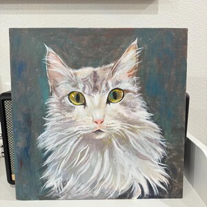 Stretched Canvas, Custom Pets Portrait Painting, Made to order, Ready to decor, Wall art decor, LunaPawtraitStudio