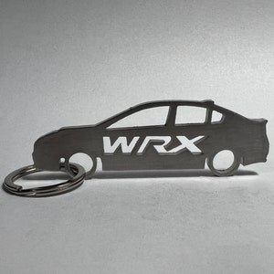 2015+ Subaru Impreza WRX Keychain - Stainless - Lasercut
