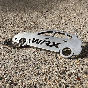 2010&#39;s Subaru Impreza WRX Hatchback Keychain - Stainless - Lasercut