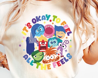 It's Okay To Feel All The Feels Sweatshirt, Disney Sweater, Therapy Sweatshirt, Teacher Shirt, Gift for Teacher,BCBA Tee,Speech Terapy Shirt