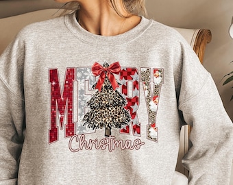 Christmas Tree Shirt, Leopard Christmas Shirt, Christmas Tree Winter Shirt, Womens Christmas Shirt, Merry Christmas Shirt, Ladies Christmas