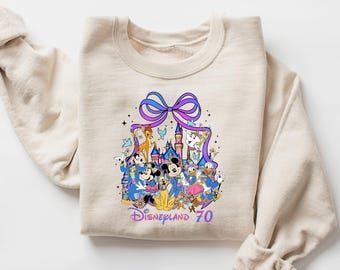 Disneyland 70th Anniversary Shirt, Disneyland Resort T-Shirt, WDW Family Vacation Sweatshirt, Mickey&Co Matching Sweater, Magic Kingdom Tee