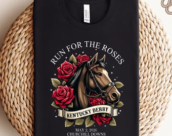 Run For The Roses Sweatshirt, Derby Day Sweatshirt, Race Weekend T-shirt, Horse Racing Tee, Horse Racing Crewneck, Derby Vibes Shirt