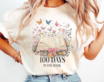 100 Days In The Books Shirt, 100 Days Of School Librarian T-Shirt, Book Lover T-Shirt, 100 Days Of School Tee, 100 Days Reading Book Shirt