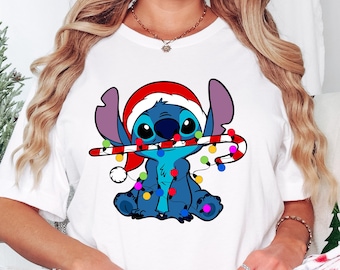 Lilo And Stitch Shirt, Lilo And Stitch Christmas, Stitch T-Shirt, Disney Christmas Shirt, Disney Sweatshirt, Christmas Shirt, Christmas Gift
