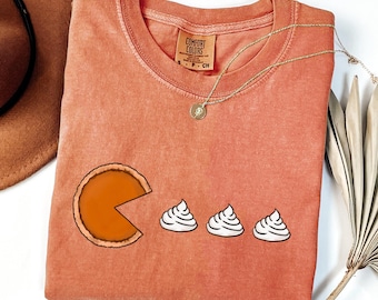 Comfort Colors Pumpkin Pie Shirt,Fall Shirt,Thanksgiving Gift,Thanksgiving Shirt,Thanksgiving Sweatshirt for Women,Fall Apparel,Fall T-shirt